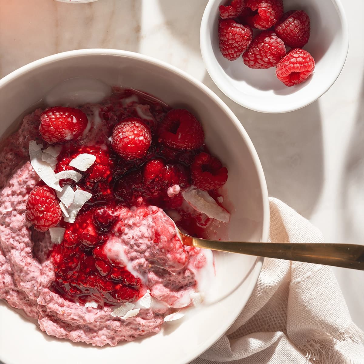 Raspberry Chia Pudding