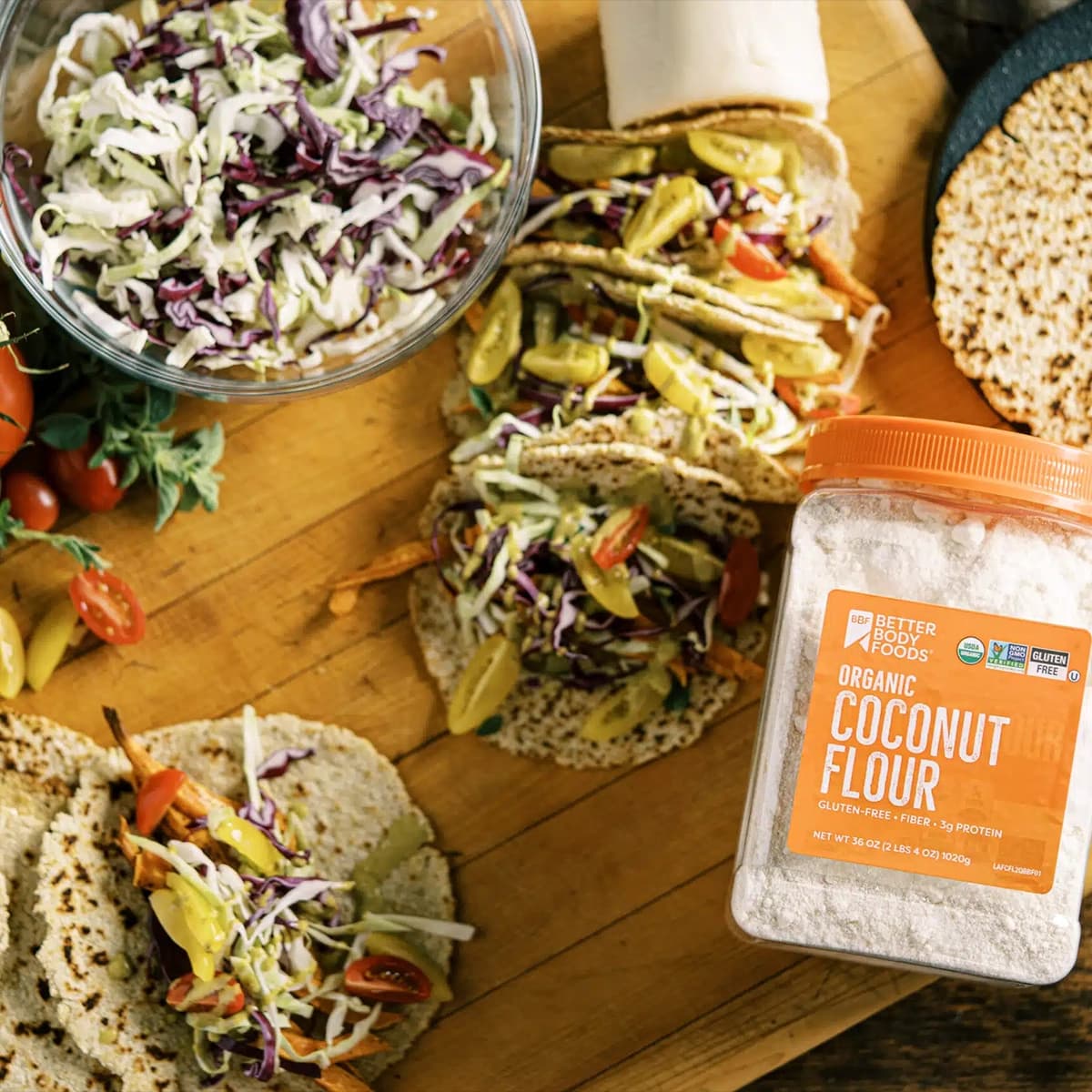 Roasted Sweet Potato Coconut Flour Tacos