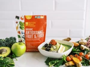 Fruit and Fiber Green Smoothie Bowl